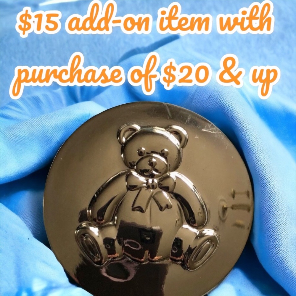NWT/NWB. Indigo Baby silver keepsake box with baby bear motif